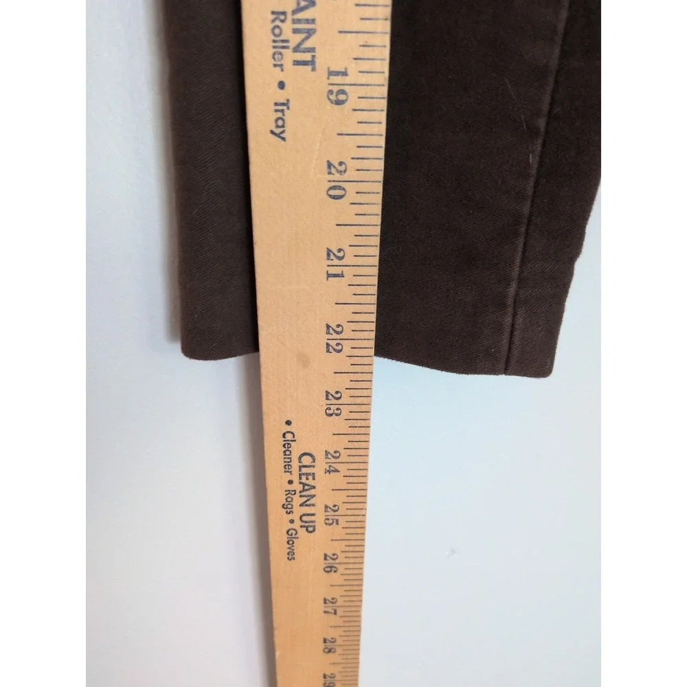 Hk_Hhh Women's Brown Cotton Blazer Jacket Size Small Polka Dot Lining Casual Pre - Picture 10 of 13